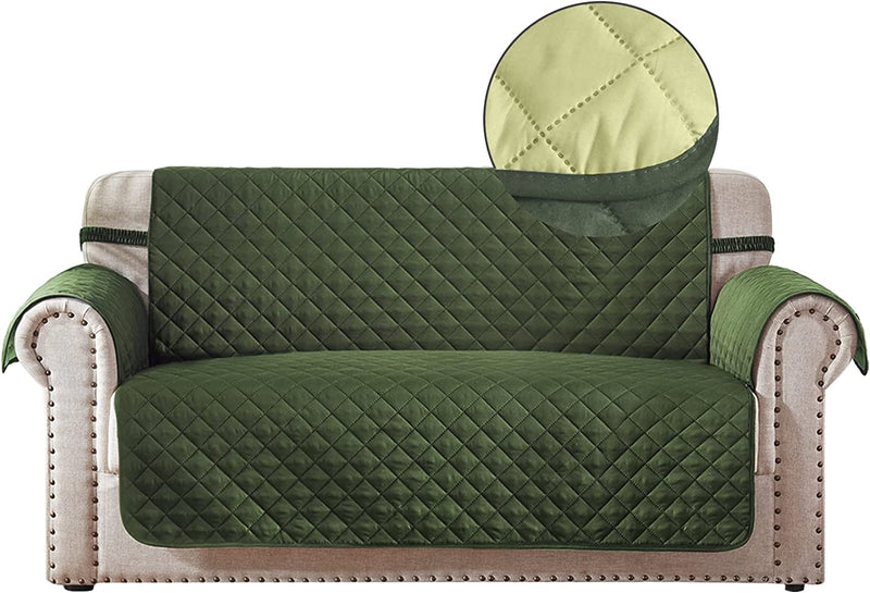 RHF Reversible Sofa Cover, Couch Covers for Dogs, Couch Covers for 3 Cushion Couch, Couch Covers for Sofa, Couch Cover, Sofa Covers for Living Room,Sofa Slipcover,Couch Protector(Sofa:Chocolate/Beige) Home & Garden > Decor > Chair & Sofa Cushions Rose Home Fashion Huntergreen/Sage Small 