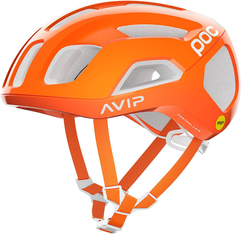POC, Ventral Air MIPS Road Cycling Helmet with Performance Cooling Sporting Goods > Outdoor Recreation > Cycling > Cycling Apparel & Accessories > Bicycle Helmets POC Fluorescent Orange Avip M/54-60cm 