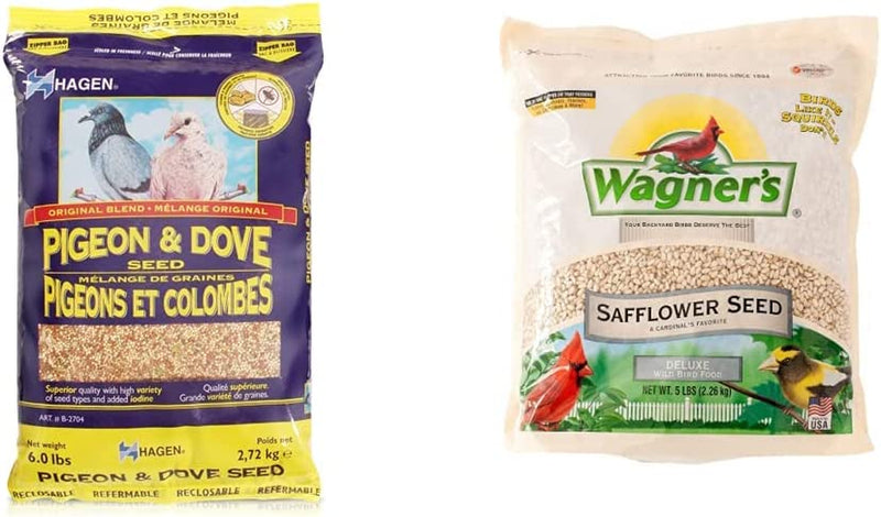 Hagen Pigeon & Dove Seed, Nutritionally Complete Bird Food Animals & Pet Supplies > Pet Supplies > Bird Supplies > Bird Food Rolf C. Hagen (USA) Corp. Bird Food + Bird Food, 5-Pound 6 Pound (Pack of 1) 