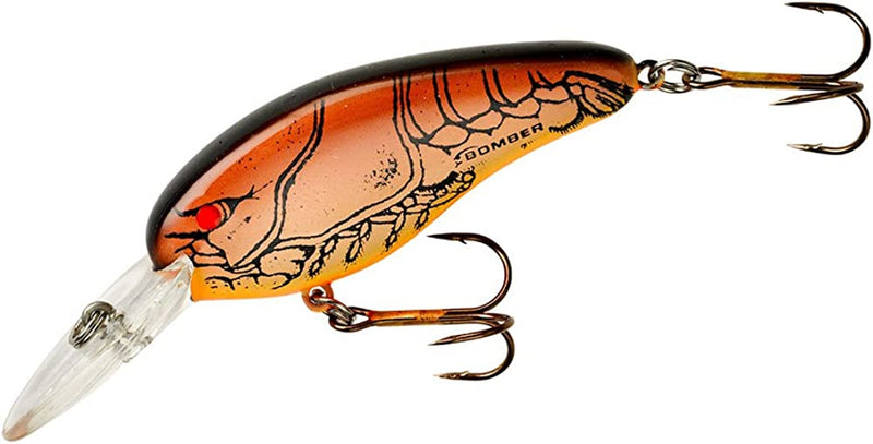 Bomber Lures Flat a Crankbait Fishing Lure Sporting Goods > Outdoor Recreation > Fishing > Fishing Tackle > Fishing Baits & Lures Bomber Dark Brown Crawdad 2 1/2", 3/8 oz 
