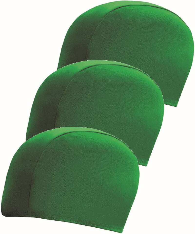 Swim Cap Comfortable Stretch/Spandex - Kids/Adults - Fits Kids with All Hair Length and Adult Short Hair Sporting Goods > Outdoor Recreation > Boating & Water Sports > Swimming > Swim Caps Abstract 3 PACK - GREEN  