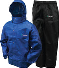 FROGG TOGGS Men'S Classic All-Sport Waterproof Breathable Rain Suit Sporting Goods > Outdoor Recreation > Winter Sports & Activities FROGG TOGGS Royal Blue Jacket/Black Pants XX-Large 