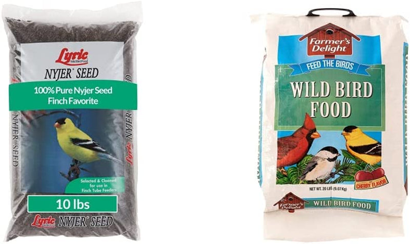 Lyric Nyjer Seed Wild Bird Seed Finch Food Bird Seed, 10 Lb. Bag Animals & Pet Supplies > Pet Supplies > Bird Supplies > Bird Food Lyric Seed + Bird Food, 20-Pound 10 lb 