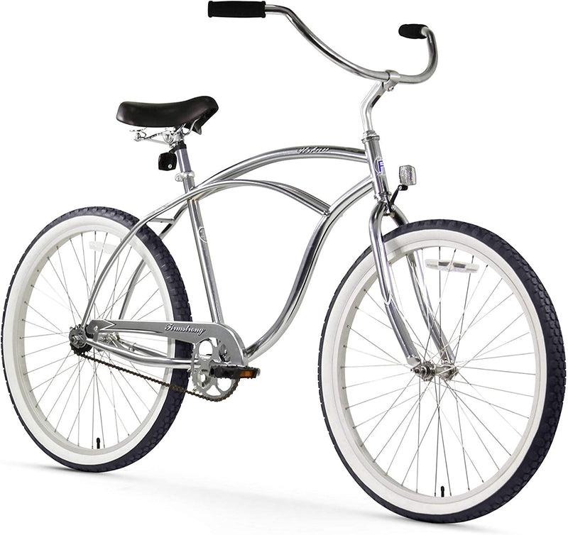 Firmstrong Cruiser-Bicycles Firmstrong Urban Man Alloy Beach Cruiser Bicycle Sporting Goods > Outdoor Recreation > Cycling > Bicycles Firmstrong Silver Men's 19 inch / Large