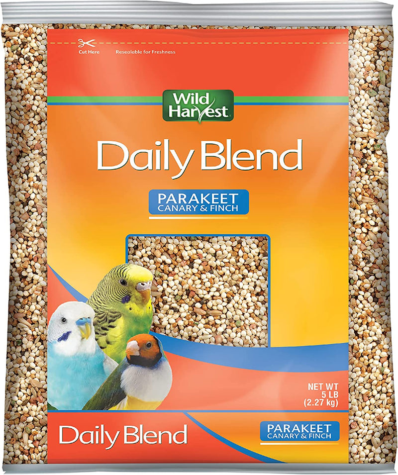 Wild Harvest Daily Blend Nutrition Diet, 5 Pounds, for Parakeets, Canaries and Finches Animals & Pet Supplies > Pet Supplies > Bird Supplies > Bird Food Tetra   