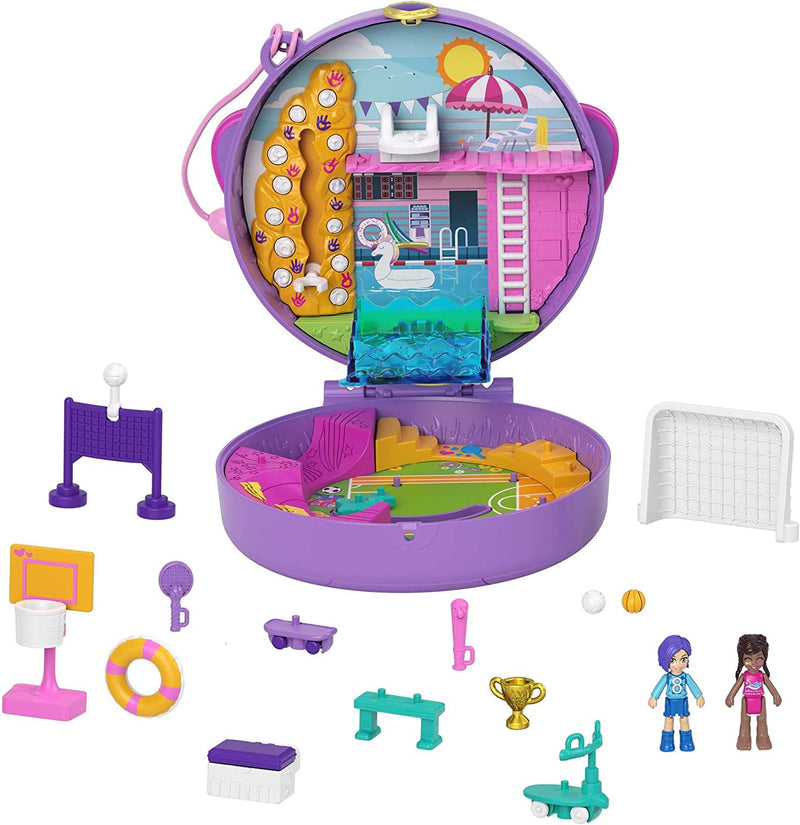 Polly Pocket Doll and Accessories, Compact with Micro Bella and Friend Dolls, 5 Reveals, Soccer Squad Sporting Goods > Outdoor Recreation > Winter Sports & Activities Mattel Soccer Squad  