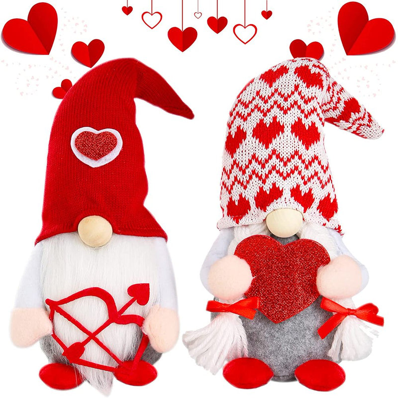 Dream Lifestyle Valentines Gnomes Plush with Cupid Love Heart Bow Arrow for Tier Tray Decor,Tomte Swedish Gnome Faceless Doll for Valentines Day Gift Decoration Home Ornaments 1PC Home & Garden > Decor > Seasonal & Holiday Decorations Dream Lifestyle for-Men  