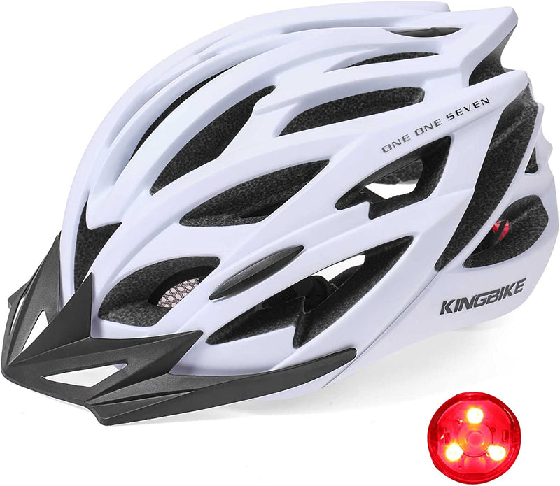 KINGBIKE Toddler Bike Helmet,Kids Helmet for Skateboard Cycling Skate Roller W/Colorfull Led Light Sporting Goods > Outdoor Recreation > Cycling > Cycling Apparel & Accessories > Bicycle Helmets KINGBIKE X-White  