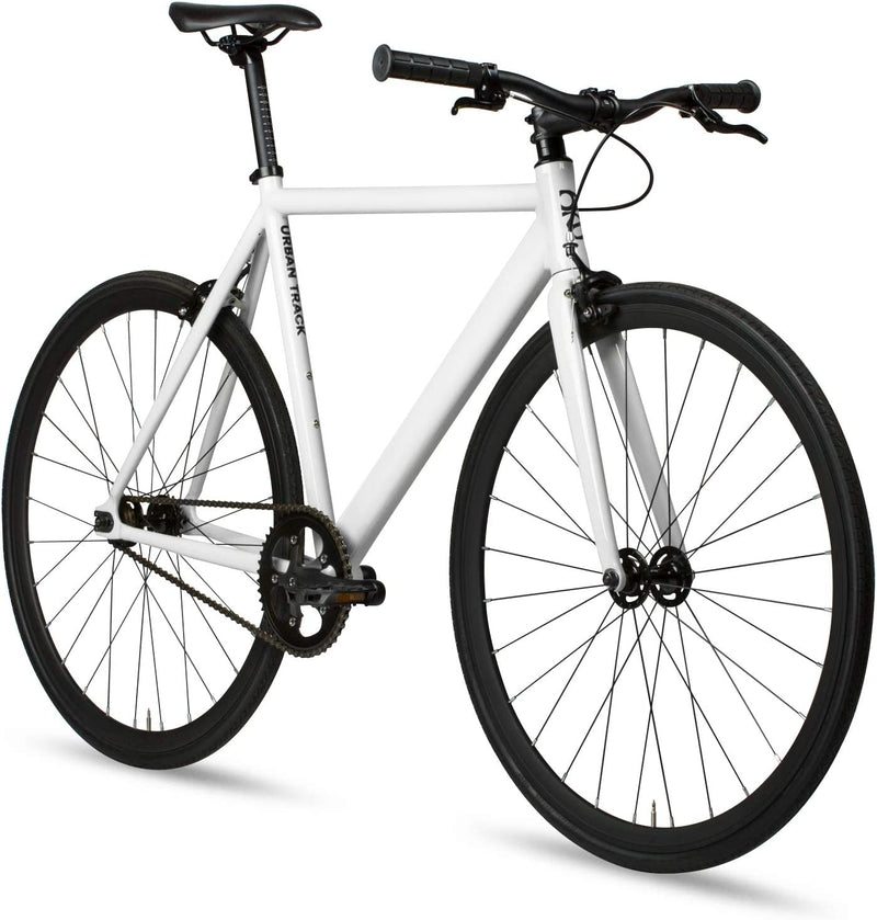 6KU Track Fixed Gear Bicycle Sporting Goods > Outdoor Recreation > Cycling > Bicycles 6KU Crisp White Large 