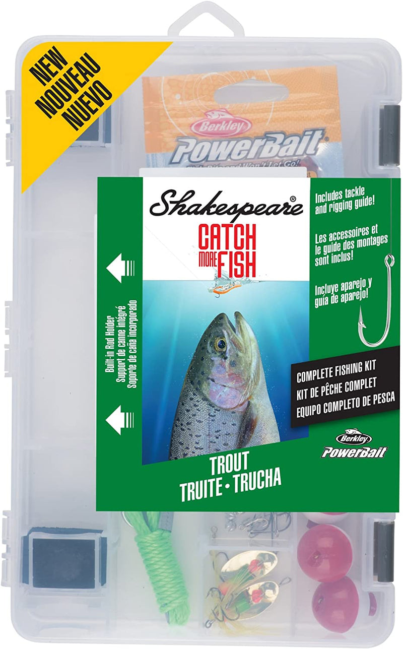 Shakespeare Catch More Fish Fishing Tackle Kit Sporting Goods > Outdoor Recreation > Fishing > Fishing Tackle Pure Fishing Rods & Combos Trout  