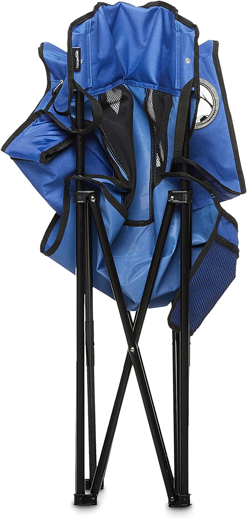 Folding Mesh-Back Outdoor Camping Chair with Carrying Bag - 34 X 20 X 36 Inches, Blue