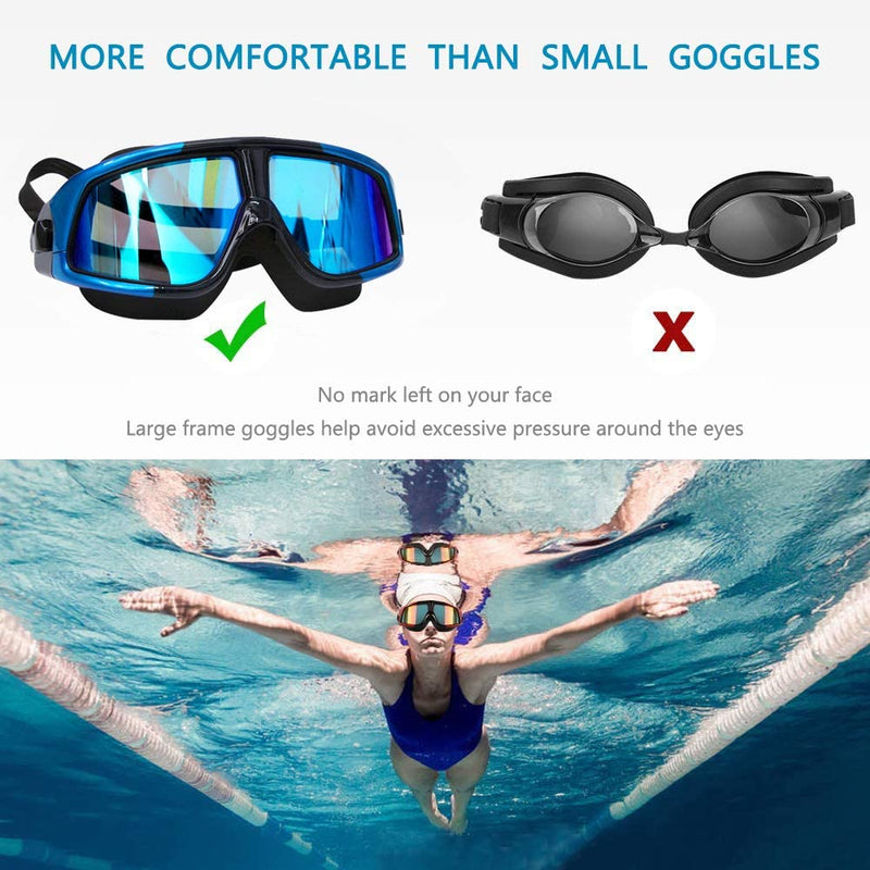 Swimming Goggles,Nearsighted Swim Goggles anti Fog Uv,Prescription Swim Goggles for Adult Men Women Youth