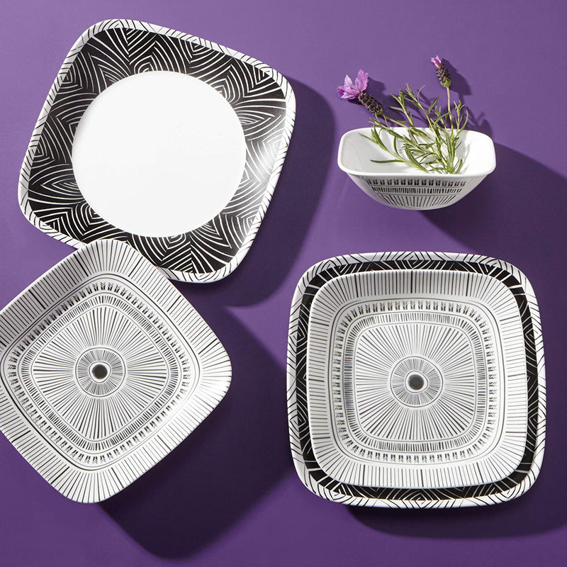 Corelle Service for 6, Chip Resistant Dinnerware Set, 18-Piece, Imani Home & Garden > Kitchen & Dining > Tableware > Dinnerware Corelle   