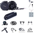 BAFANG BBS02B 48V 750W Mid Drive Electric Bike Motor Ebike Conversion Kit Mid-Mounted Engine for Mountain Bike Road Bicycle with Optional 48V 17.5Ah 18Ah and 48V 20Ah Battery Sporting Goods > Outdoor Recreation > Cycling > Bicycles BAFANG 850C color display 48T & 18Ah Down tube Battery 