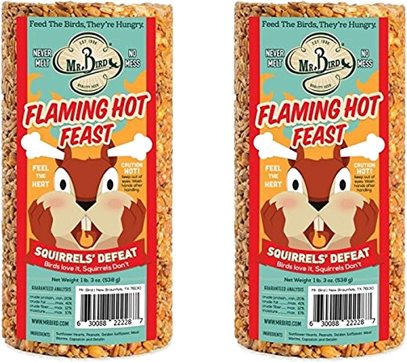 2-Pack of Mr. Bird Flaming Hot Feast Small Cylinder 19 Oz. Animals & Pet Supplies > Pet Supplies > Bird Supplies > Bird Food Mr. Bird 2  