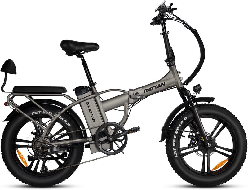 Rattan 750W Electric Bike for Adults Electric Folding Bikes 20''X4.0 Fat Tire Bikes 13AH Removable Lithium-Ion Battery E-Bikes 7 Speed Shifter Electric Bicycle Step through Ebikes Sporting Goods > Outdoor Recreation > Cycling > Bicycles Guangzhou gedesheng Electric bike Co., Ltd LM-GRAY  