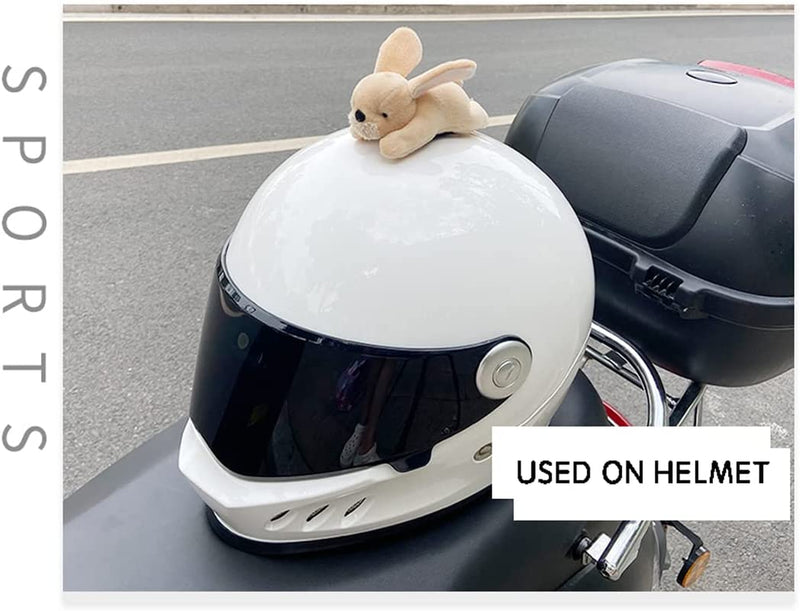 Cute Ears for Ski Helmet Plush Bunny Helmet Accessories Kawaii Rabbit Motorcycle Helmet Decor for DIY Bike Helmet