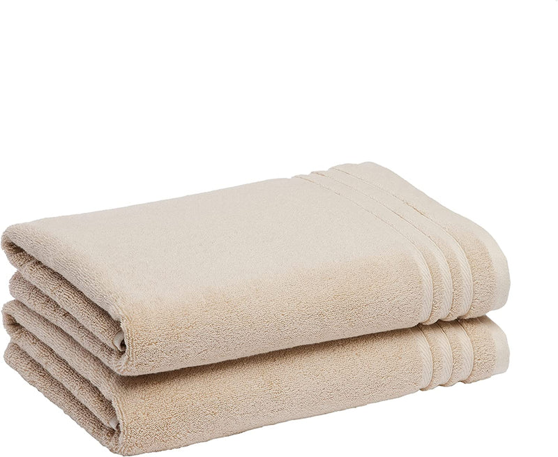 Cotton Bath Towels, Made with 30% Recycled Cotton Content - 2-Pack, White Home & Garden > Linens & Bedding > Towels KOL DEALS Blush Bath Towels 