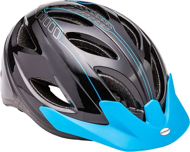 Schwinn Bike Helmet Pathway Collection Sporting Goods > Outdoor Recreation > Cycling > Cycling Apparel & Accessories > Bicycle Helmets Pacific Cycle, Inc (Accessories) Black/blue Youth 