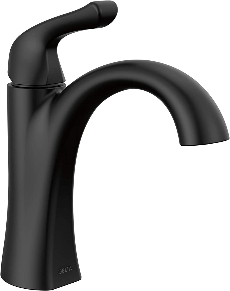 Delta Faucet Arvo Single Hole Bathroom Faucet Brushed Nickel, Single Handle Bathroom Faucet, Bathroom Sink Faucet, Drain Assembly Included, Spotshield Stainless 15840LF-SP Sporting Goods > Outdoor Recreation > Fishing > Fishing Rods Delta Faucet Company Matte Black  