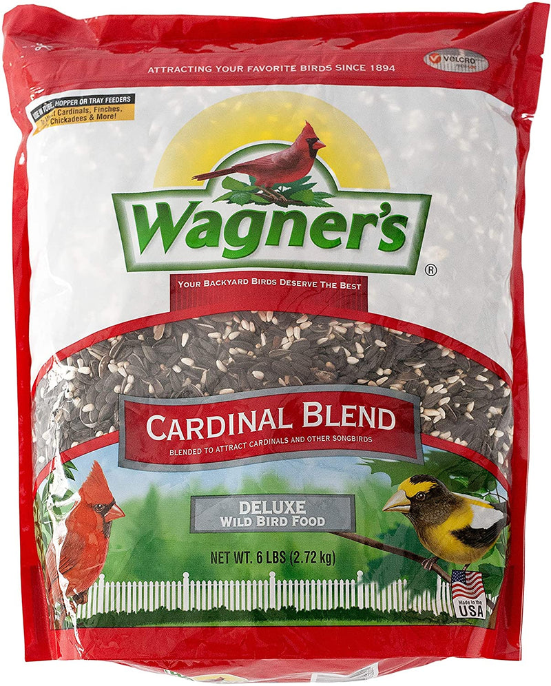 Wagner'S 62032 Cardinal Blend Wild Bird Food, 6-Pound Bag Animals & Pet Supplies > Pet Supplies > Bird Supplies > Bird Cage Accessories > Bird Cage Food & Water Dishes Wagner's 1-Pack Bird Food 