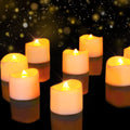 Homemory LED Tea Lights Candles Battery Operated, Lasts 3X Longer Flameless Votive Candles, Flickering LED Candles, Holiday Candles for Home, Table Centerpieces, Wedding, Halloween, Christmas, 12Pcs Home & Garden > Decor > Seasonal & Holiday Decorations Global Selection Bright Warm Amber Light, 12 Pcs  