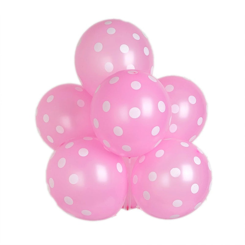 Efavormart 12" SENSATIONAL Polkadot Latex Balloons Wedding Event Decorations Birthday Party New Year Party Supplies - Pink 25/Pk Arts & Entertainment > Party & Celebration > Party Supplies eFavormart   