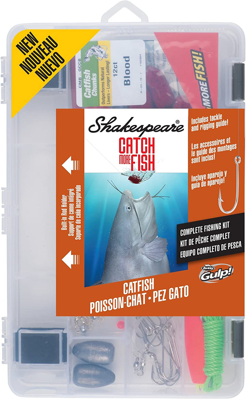 Shakespeare Catch More Fish Fishing Tackle Kit Sporting Goods > Outdoor Recreation > Fishing > Fishing Tackle Pure Fishing Rods & Combos Catfish  