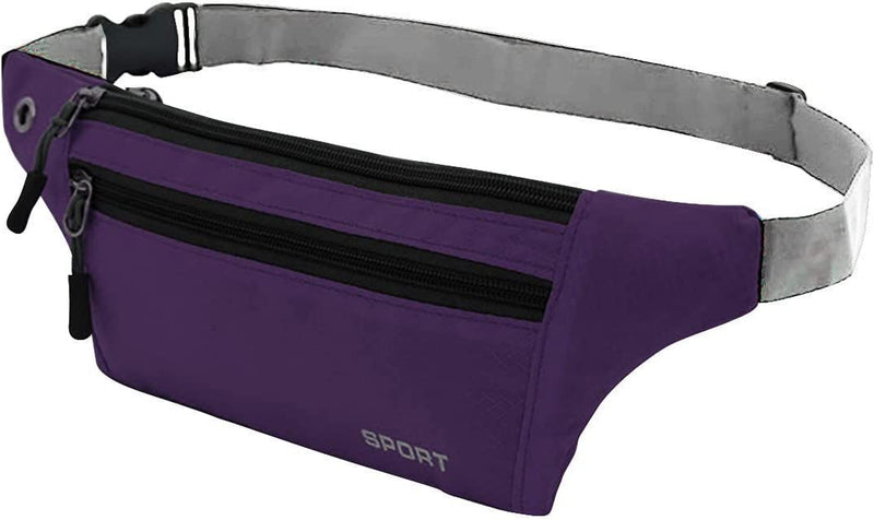 Sports Backpacks Pack for Running Phone Holder for Running Belt for Women Waist Pack Waterproof Waist Bag Youth Football Bags for Equipment (Grey, One Size) Sporting Goods > Outdoor Recreation > Boating & Water Sports > Swimming Generic Purple One Size 