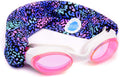 SPLASH SWIM GOGGLES with Fabric Strap - Pink & Purples Collection- Fun, Fashionable, Comfortable - Adult & Kids Swim Goggles Sporting Goods > Outdoor Recreation > Boating & Water Sports > Swimming > Swim Goggles & Masks Splash Place Wild One  