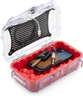 Evergreen 56 Clear Waterproof Dry Box Protective Case with Colored Rubber Insert - Travel Safe / Mil Spec / USA Made - for Tackle Organization of Cameras, Phones, Camping, Fishing, Tacklebox, Traveling, Water Sports (Green) Sporting Goods > Outdoor Recreation > Fishing > Fishing Tackle Evergreen Red  