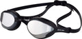 New Wave Swim Goggles with Protective Storage Case - anti Fog Lenses, Four Nose Bridges for Triathlon & Open Water Swimming