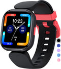 QOOGOT Kids Smart Watch for Boys Girls,Health Fitness Tracker with Heart Rate Sleep Monitor,19 Sport Modes Activity Tracker with Pedometer Steps Calories Counter,Waterproof Alarm Clock Kids Gift Sporting Goods > Outdoor Recreation > Winter Sports & Activities QOOGOT black  