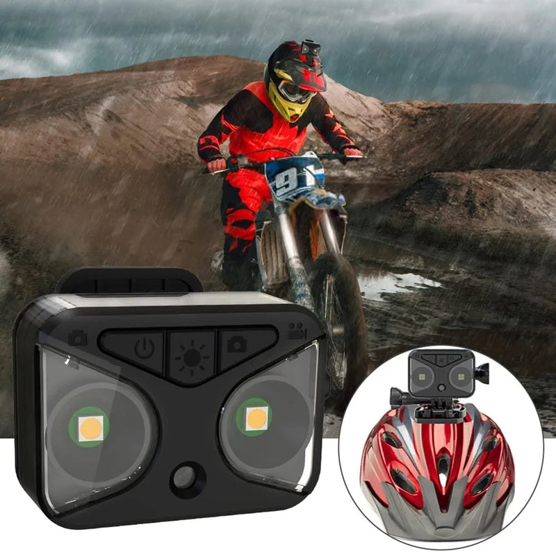TALINA Bicycle Rearview Camcorder Camera Waterproof Action Video Camera LED Lights HD720P for Motorcycle Helmet Cameras Sporting Goods > Outdoor Recreation > Cycling > Cycling Apparel & Accessories > Bicycle Helmets TALINA   