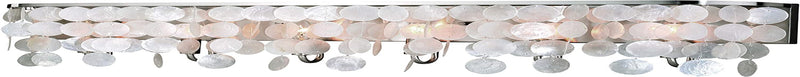 VAXCEL Elsa Satin Nickel Coastal Capiz Shell Mini Pendant Ceiling Light Home & Garden > Lighting > Lighting Fixtures VAXCEL 6-Lt Bathroom Light  