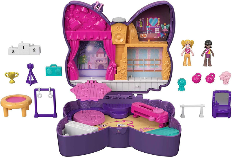 Polly Pocket Doll and Accessories, Compact with Micro Bella and Friend Dolls, 5 Reveals, Soccer Squad Sporting Goods > Outdoor Recreation > Winter Sports & Activities Mattel Sparkle Stage  