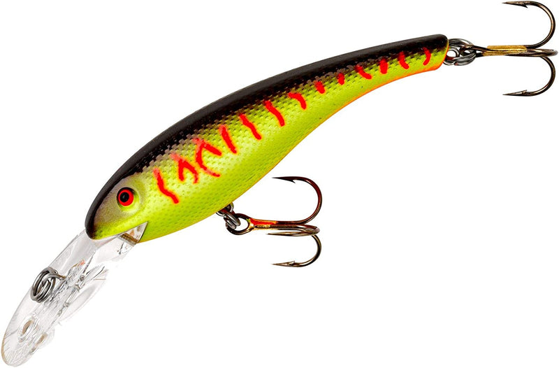 Cotton Cordell Wally Diver Walleye Crankbait Fishing Lure Sporting Goods > Outdoor Recreation > Fishing > Fishing Tackle > Fishing Baits & Lures Pradco Outdoor Brands Yellow/Brown Tiger 3 1/8", 1/2 oz 