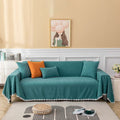 HANDONTIME Couch Cover for Dogs Grey Sectional Couch Covers for 3 Cushion Couch Sofa Flower Lace Sofa Covers Machine Washable Easy Install Futon L Shaped Couch Cushion Covers for Cat Kids, 71" X134" Home & Garden > Decor > Chair & Sofa Cushions HANDONTIME I-teal X-Large:71"x 134" 