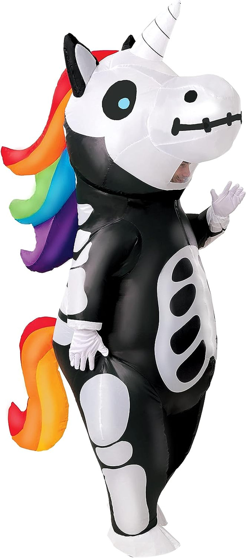Spooktacular Creations Inflatable Costume Full Body Unicorn Air Blow-Up Deluxe Halloween Costume - Adult Size  Spooktacular Creations Skeleton  