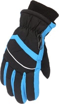 Women Gloves Winter Gloves Outdoor Kids Boys Girls Snow Skating Snowboarding Windproof Warm Gloves Mittens Convertible Sporting Goods > Outdoor Recreation > Boating & Water Sports > Swimming > Swim Gloves Bmisegm Sky Blue One Size 