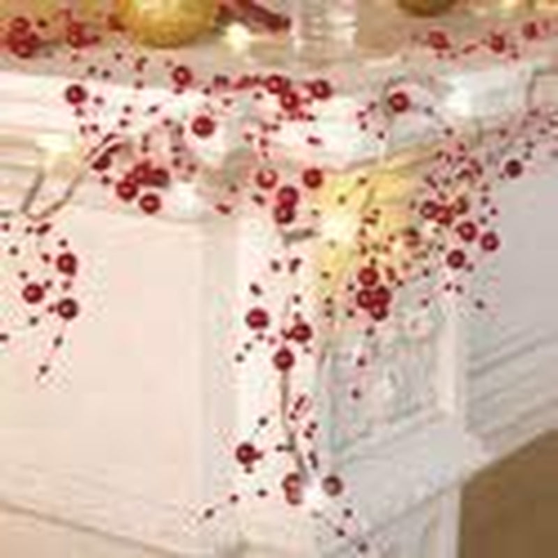 Indoor Christmas Decorations, Festive Lighted Berry Beaded Garland Home & Garden > Decor > Seasonal & Holiday Decorations& Garden > Decor > Seasonal & Holiday Decorations GLiving   