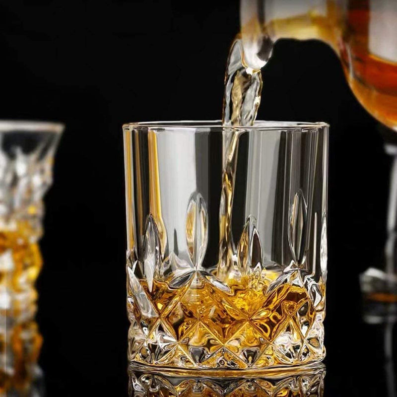 Farielyn-X Old Fashioned Whiskey Glasses (Set of 6), 11 Oz Unique Bourbon Glass, Ultra-Clarity Double Old Fashioned Liquor Vodka Bourbon Cocktail Scotch Tumbler Bar Glasses Set Home & Garden > Kitchen & Dining > Barware Farielyn-X   
