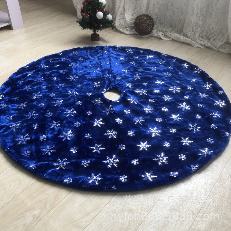 Latady Christmas Tree Skirt, 35 Inches Pure White Faux Fur Tree Skirt for Merry Christmas & New Year Party Xmas Holiday Home Decorations