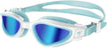 Toba Swimming Goggles, Polarized Anti-Fog Lens UV Protection Leakproof Swim Goggles for Men, Women, Adults Sporting Goods > Outdoor Recreation > Boating & Water Sports > Swimming > Swim Goggles & Masks TOBA Mint Revo Blue  