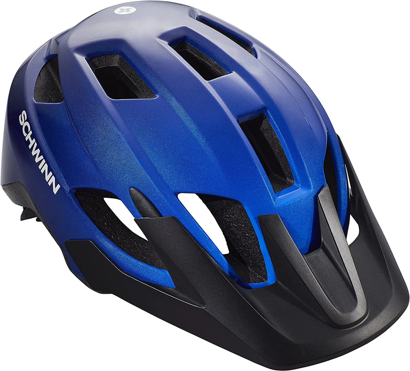 Schwinn Yahara ERT Youth/Adult Bike Helmet, Fits Head Circumferences 54-62 Cm, Find Your Sizing, Multiple Colors Sporting Goods > Outdoor Recreation > Cycling > Cycling Apparel & Accessories > Bicycle Helmets Schwinn Blue Large 