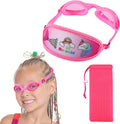 Kids Swim Goggles,Swim Goggles for Kids Adult, Swim Goggles with Fabric Strap - No Tangle Elastic, Pain Free Head Band Sporting Goods > Outdoor Recreation > Boating & Water Sports > Swimming > Swim Goggles & Masks HYDROCOMFY 02 Jr Goggles-pink Unicorn  