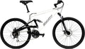 Gravity FSX 1.0 Dual Full Suspension Mountain Bike with Disc Brakes Aluminum Frame Sporting Goods > Outdoor Recreation > Cycling > Bicycles GRAVITY White 19" 