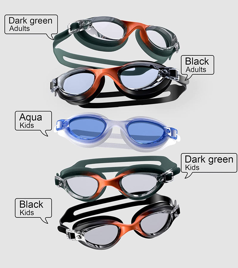 Swimming Googles/Glasses Swim Googles anti Fog UV Protection No Leakage for Kids Youth Boys Girls Sporting Goods > Outdoor Recreation > Boating & Water Sports > Swimming > Swim Goggles & Masks RABIGALA   