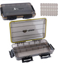 RUNCL Fishing Tackle Box, Waterproof Floating Airtight Stowaway, 3600/3700 Tray with Adjustable Dividers, Sun Protection, Thicker Frame, Fishing Storage Lure Box for Freshwater Saltwater, 2PCS Sporting Goods > Outdoor Recreation > Fishing > Fishing Tackle RUNCL 2PCS 3700  