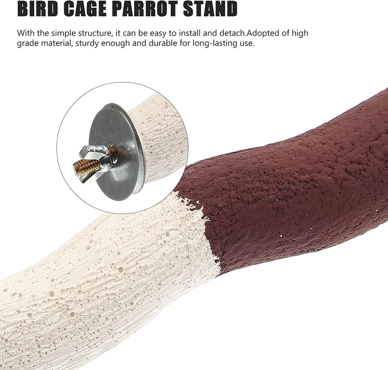 LUOZZY Parrot Perch Bird Cage Supplies Parrot Stand Wooden Bird Perch Wear-Resistant Bird Accessory Animals & Pet Supplies > Pet Supplies > Bird Supplies > Bird Cages & Stands LUOZZY   